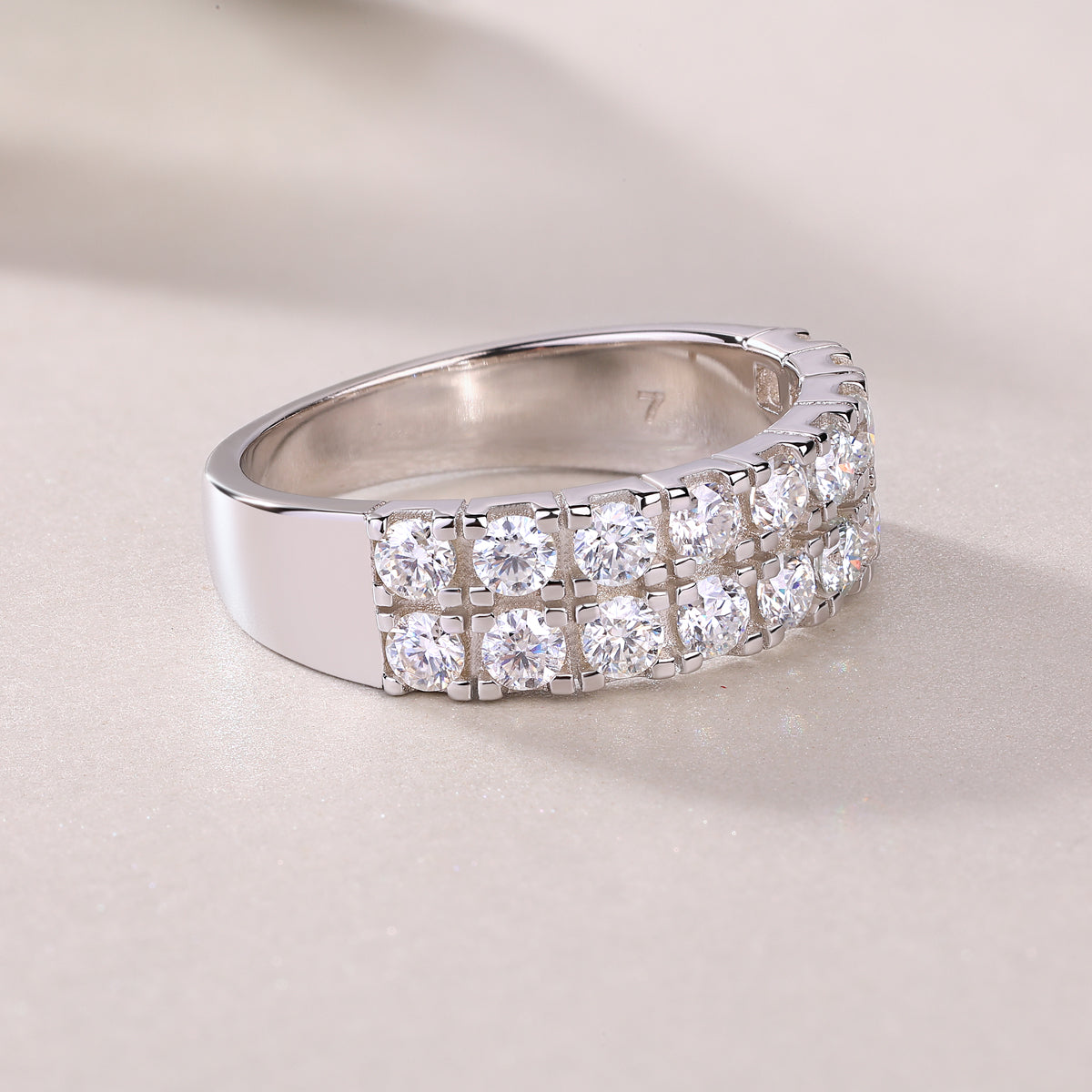 Starry Night Moissanite Ring in S925 Sterling Silver