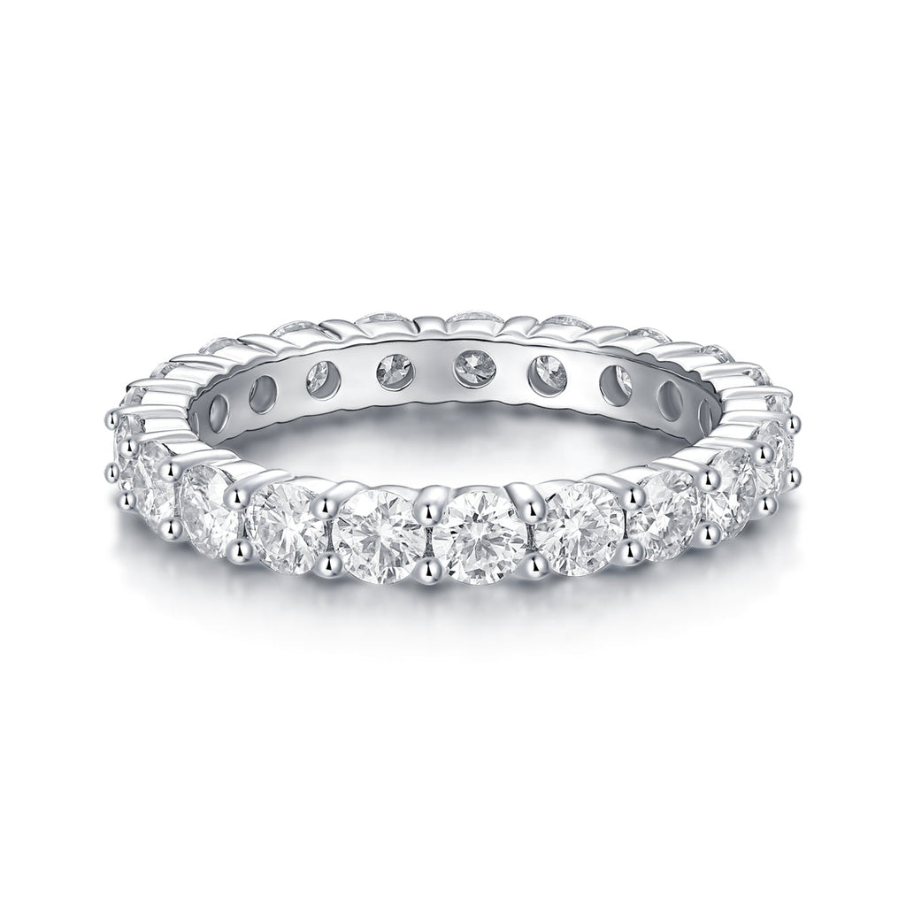 Shimmer Moissanite Ring in S925 Sterling Silver