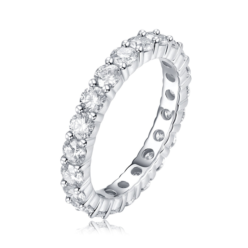 Shimmer Moissanite Ring in S925 Sterling Silver