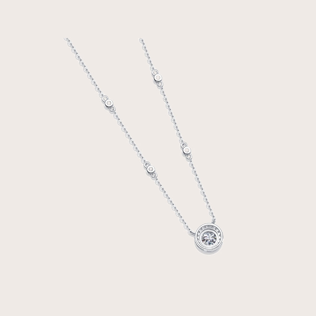 Stardust 3ct Moissanite Pendant Necklace in S925 Sterling Silver