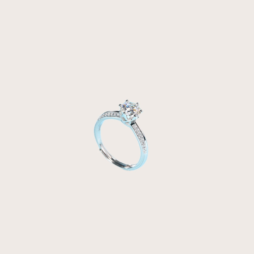 Banbi 3ct Moissanite Solitaire Ring in S925 Sterling Silver