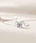 Forever Bond 1ct Moissanite Pendant Necklace in S925 Sterling Silver